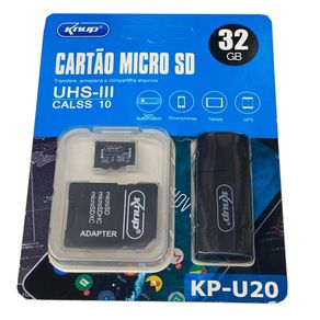 Cartao-de-Memoria-MicroSD-32GB-Knup-KP-U20-com-Adaptador-USB