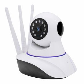 Camera-IP-Wifi-3-Antenas-HD-720P---Acesse-imagens-por-APP---Microfone---Visao-Noturna